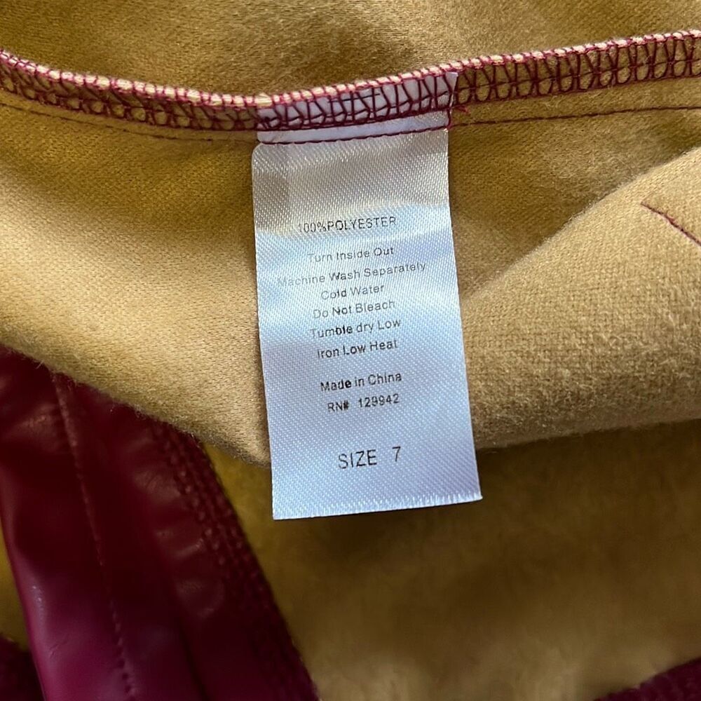 Girls Faux Leather Jacket - Picture 6 of 6